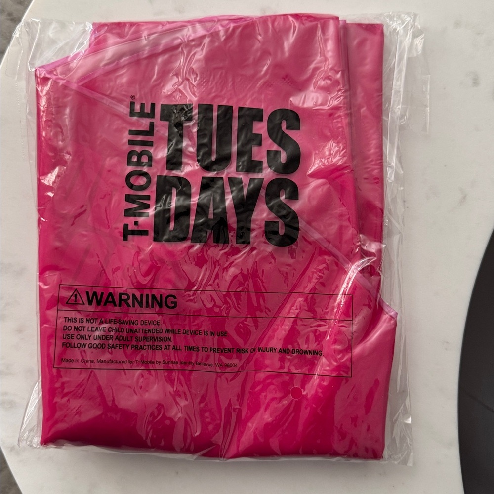 T-Mobile Logo Pink Inflatable Pool Float Tube - Picture 7 of 7